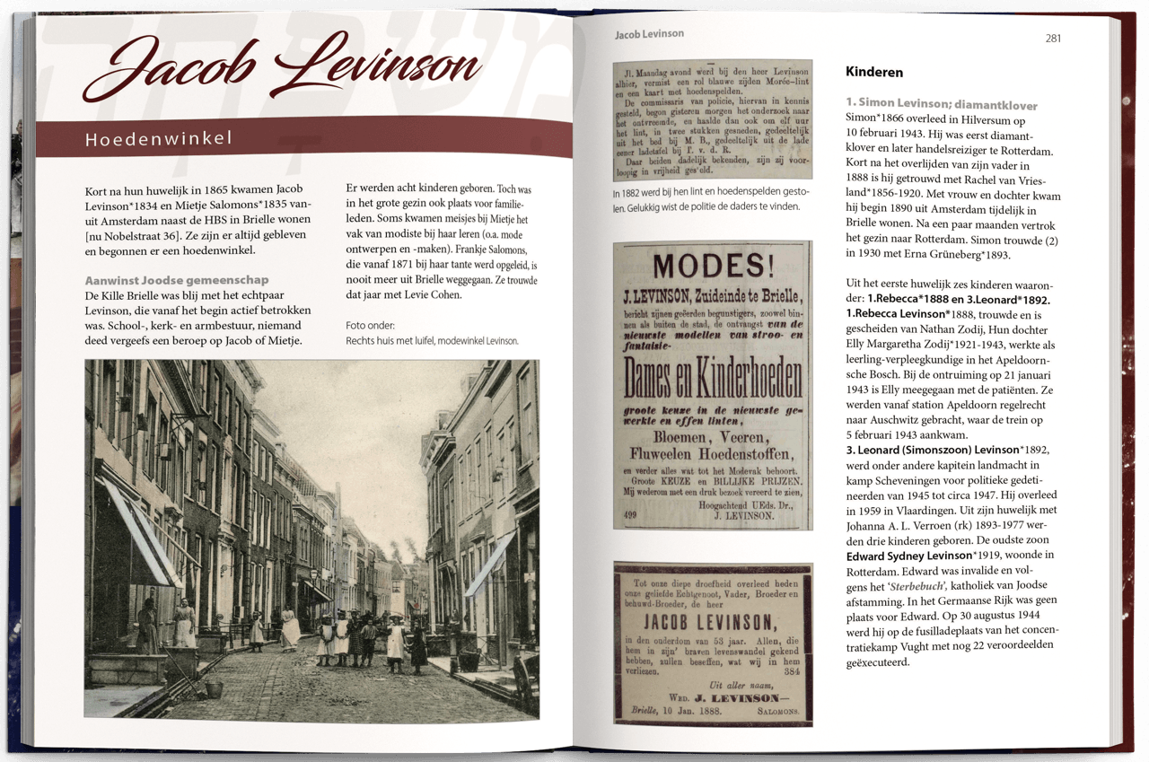Spread uit het boek: Jacob Levinson